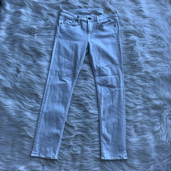 NWOT Rag & Bone Tomboy Skinny Stretch Jeans White Casual Denim Women’s 32 - Picture 2 of 11